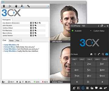 3cx Phone Client with WebMeeting